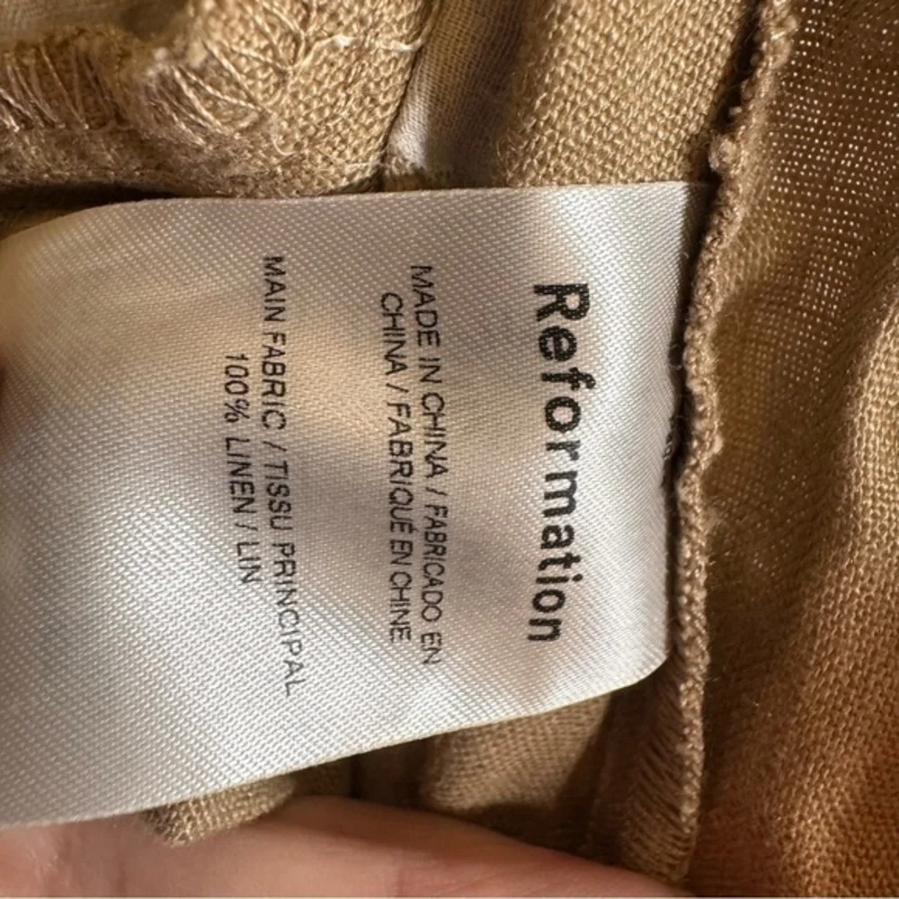 Reformation Womens 100%‎ Linen Wide Leg Size 0